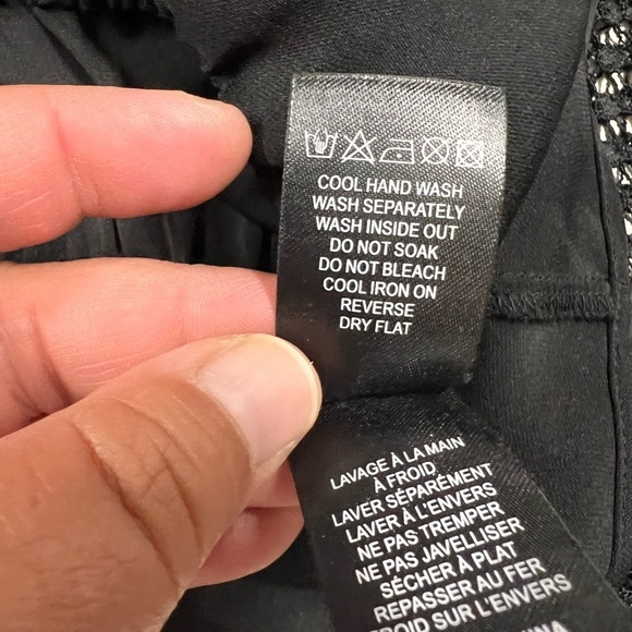 Self Portrait Womens Black Silk Blend Floral Lace Off The Shoulder Blouse US 6 - Picture 9 of 10